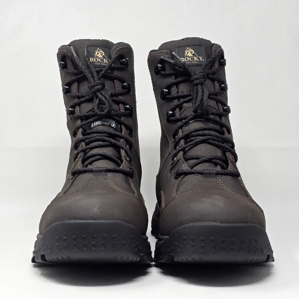 Rocky Wildcat Men’s Waterproof Hunting Boots Size 9M Brown 400G Insulated New
